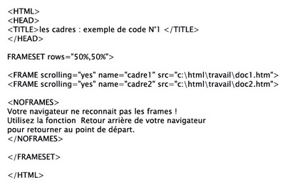 Code avec Frame